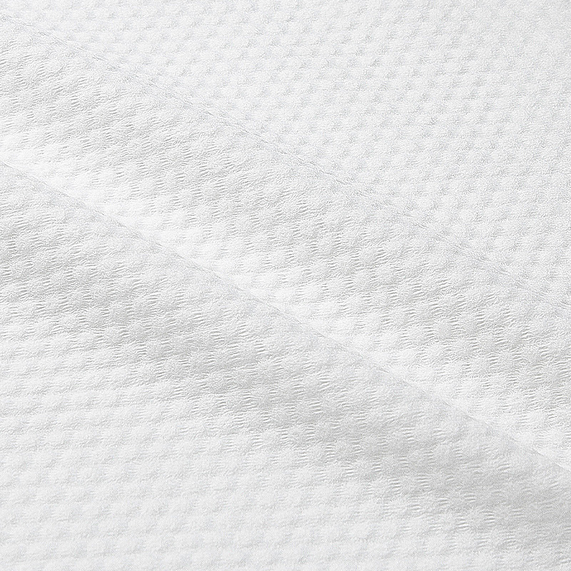 Tissu non-tissé Spunlace de lingettes humides jetables de modèle de perle de polyester de viscose
